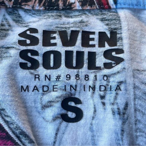 Seven Souls Shirt Mens Small Japanese Comic Anime AOP Graphic T-shirt - Picture 4 of 6